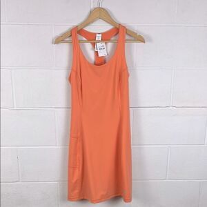 Sweaty Betty tangerine orange power gym dress